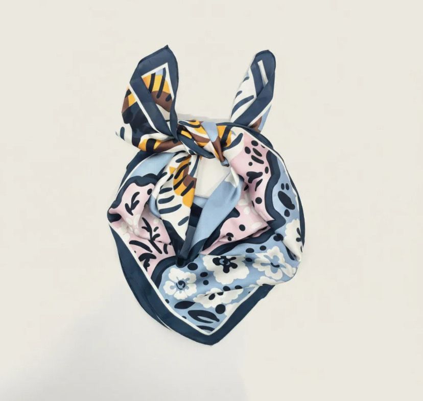 Foulard Anaïs bleu