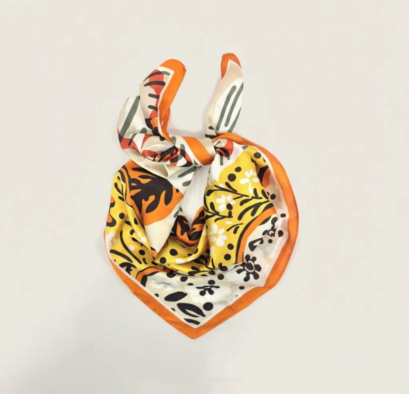 Foulard Anaïs orangé