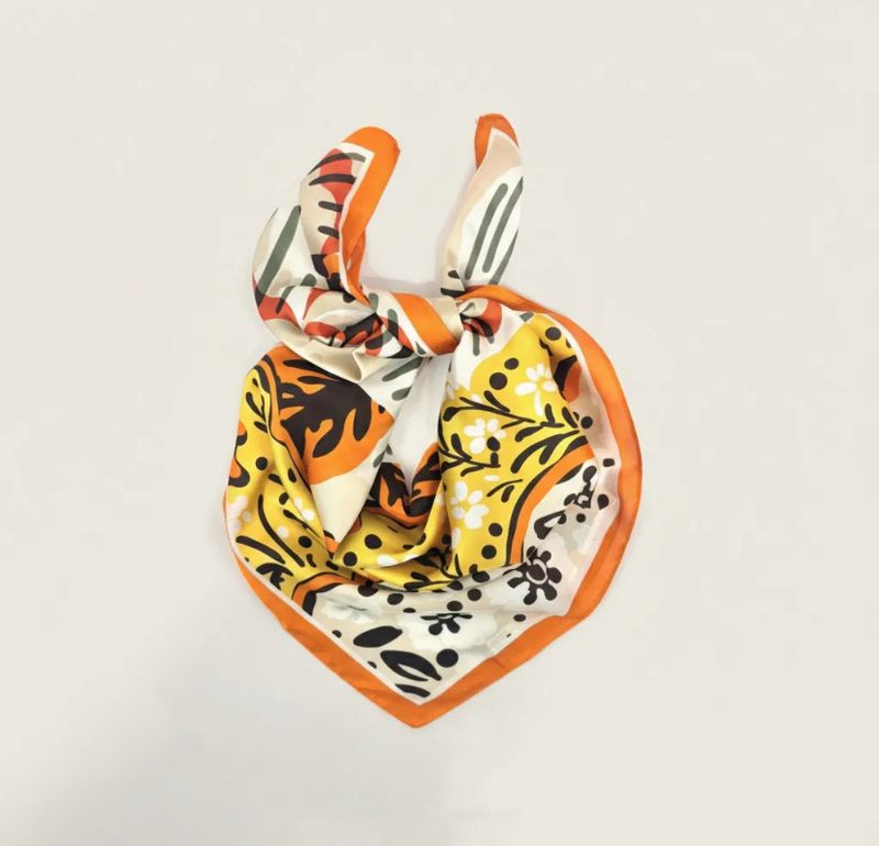 Foulard Anaïs orangé