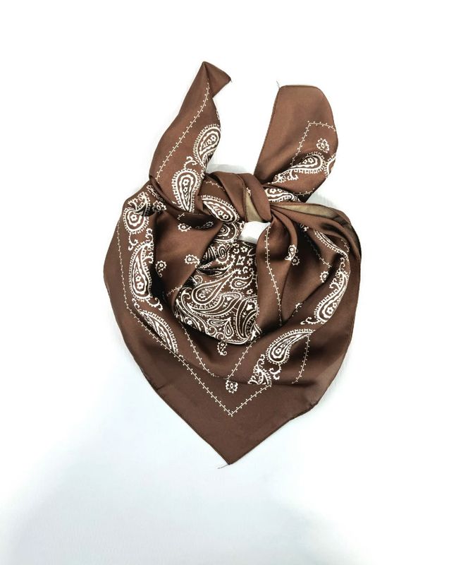 Foulard marron 