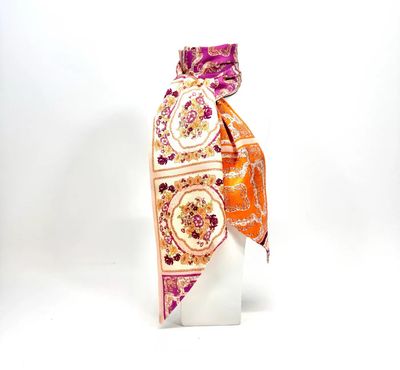 Foulard orange rose 
