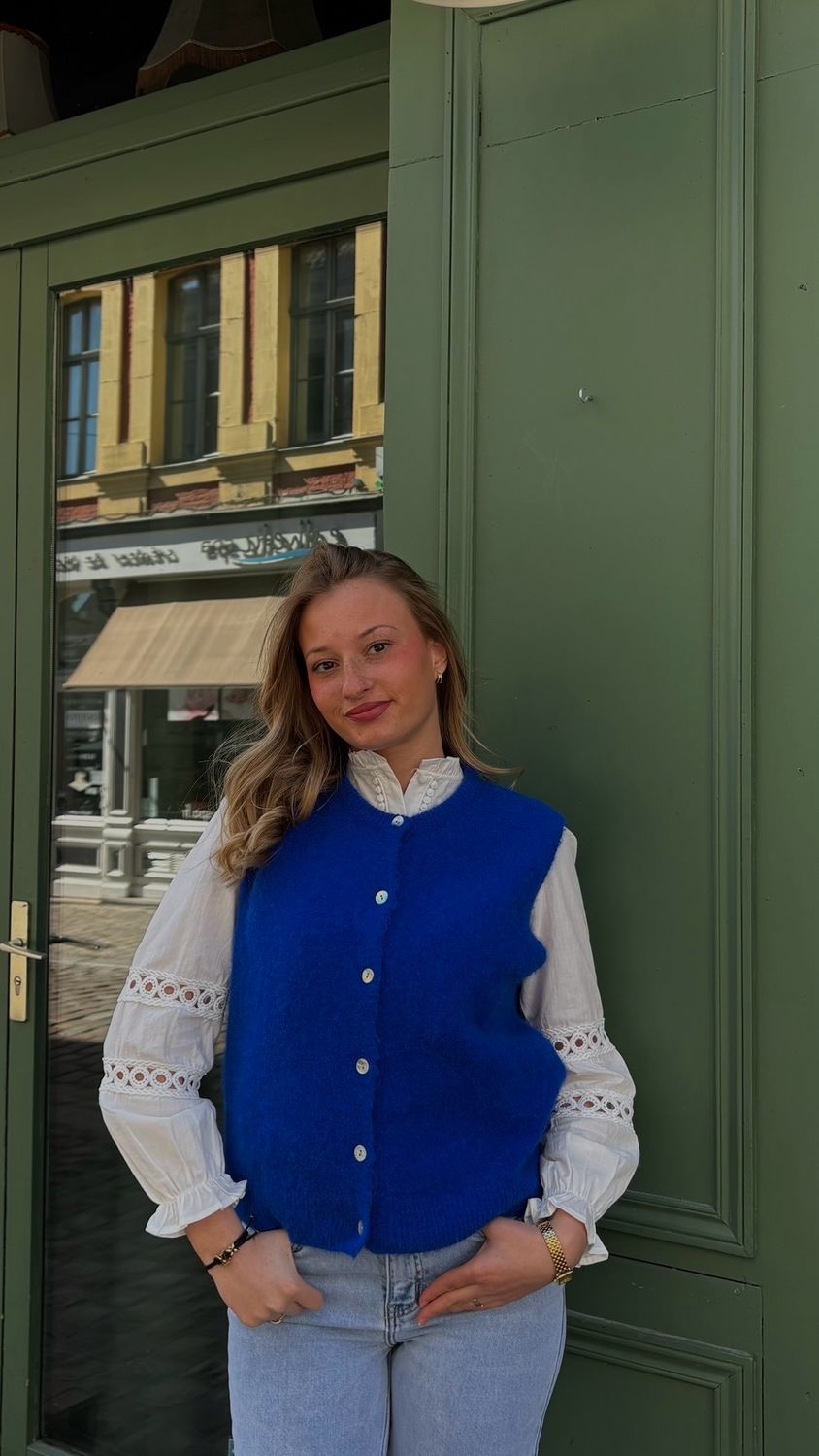 Gilet sans manche bleu électrique 