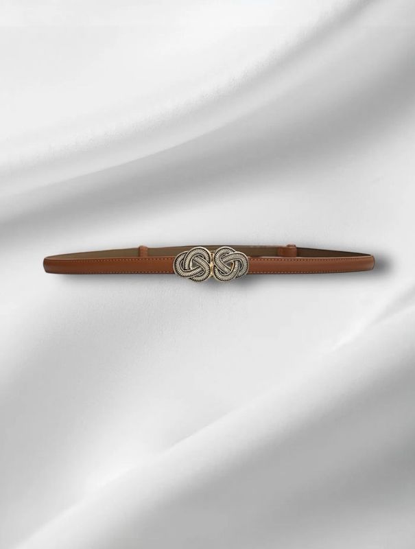 Ceinture fine marron 
