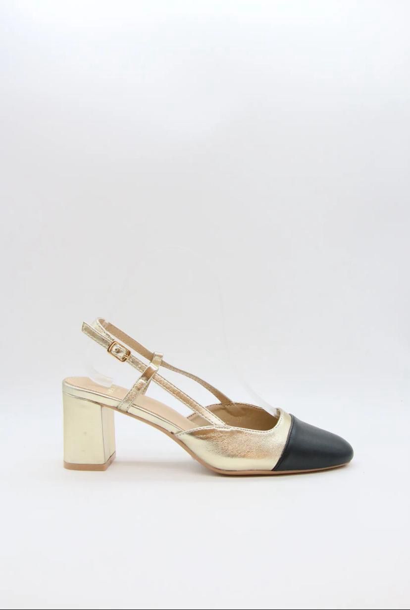 Escarpin Bicolore Beige &amp; Noir