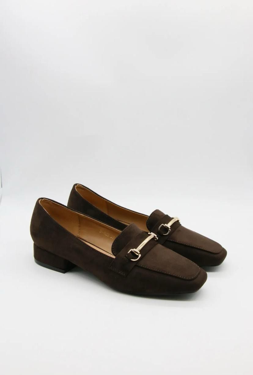 Mocassin Suède Daim Marron 