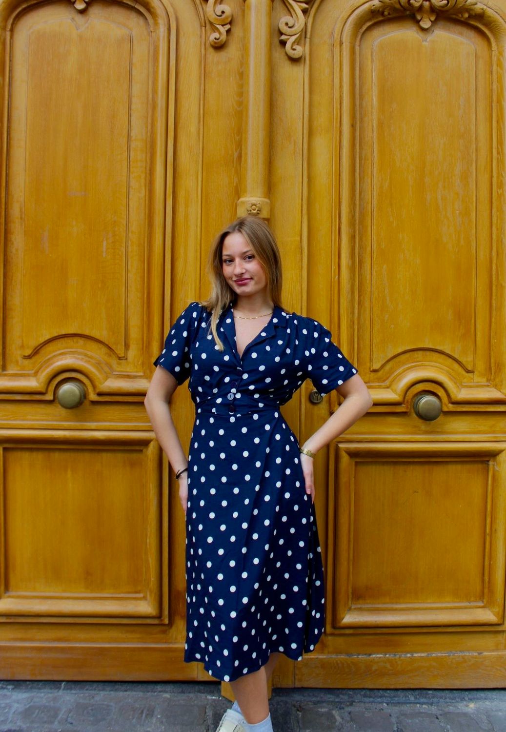 Robe Léna bleu marine 