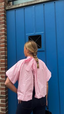 Blouse dos nu rose 