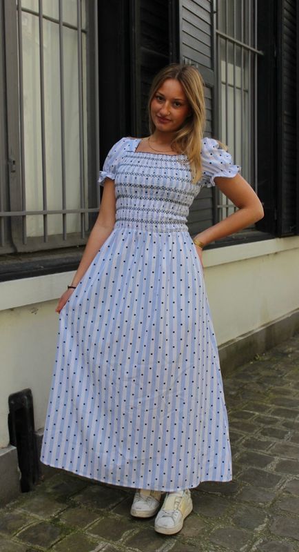 Robe Éléonore Bleu Ciel 