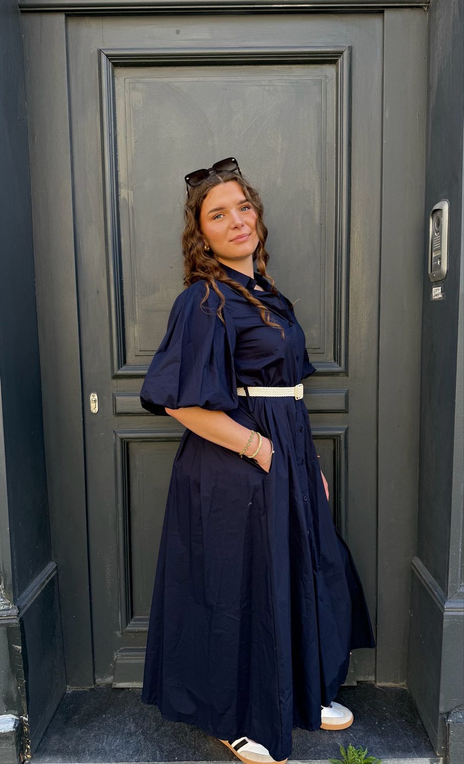 Robe Bouffante Bleu Marine 