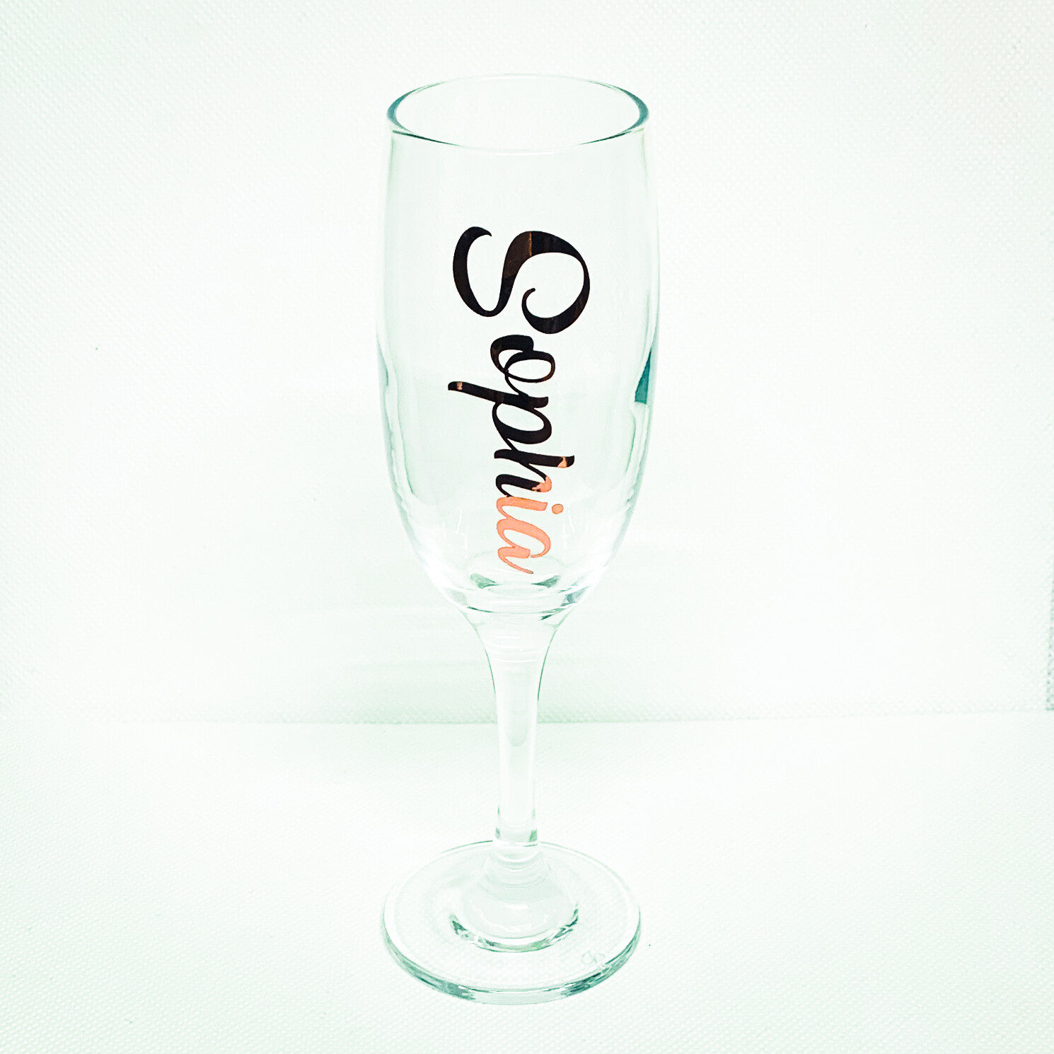 Champagne Flute - Personalised - Rose Gold