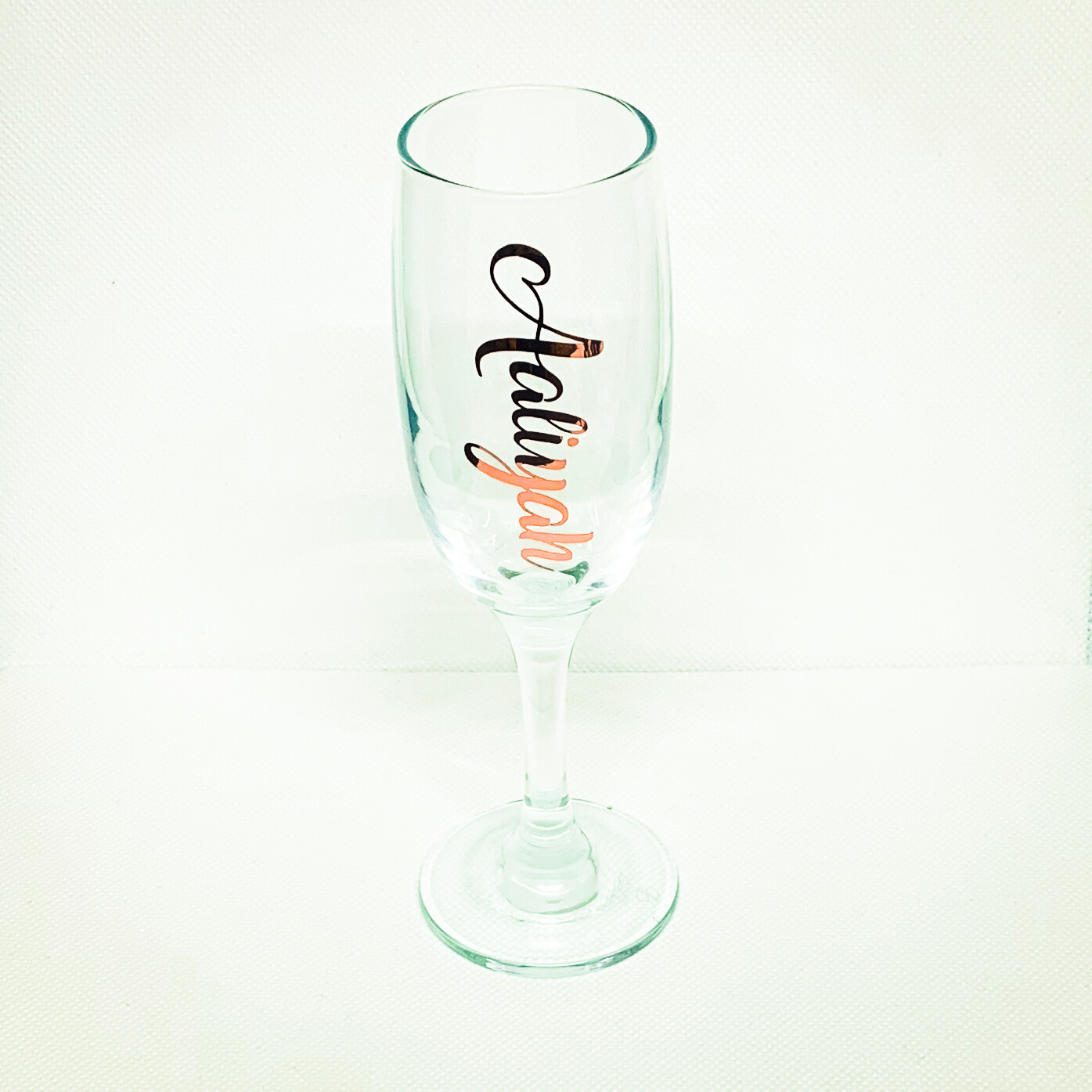 Champagne Flute - Personalised - Rose Gold