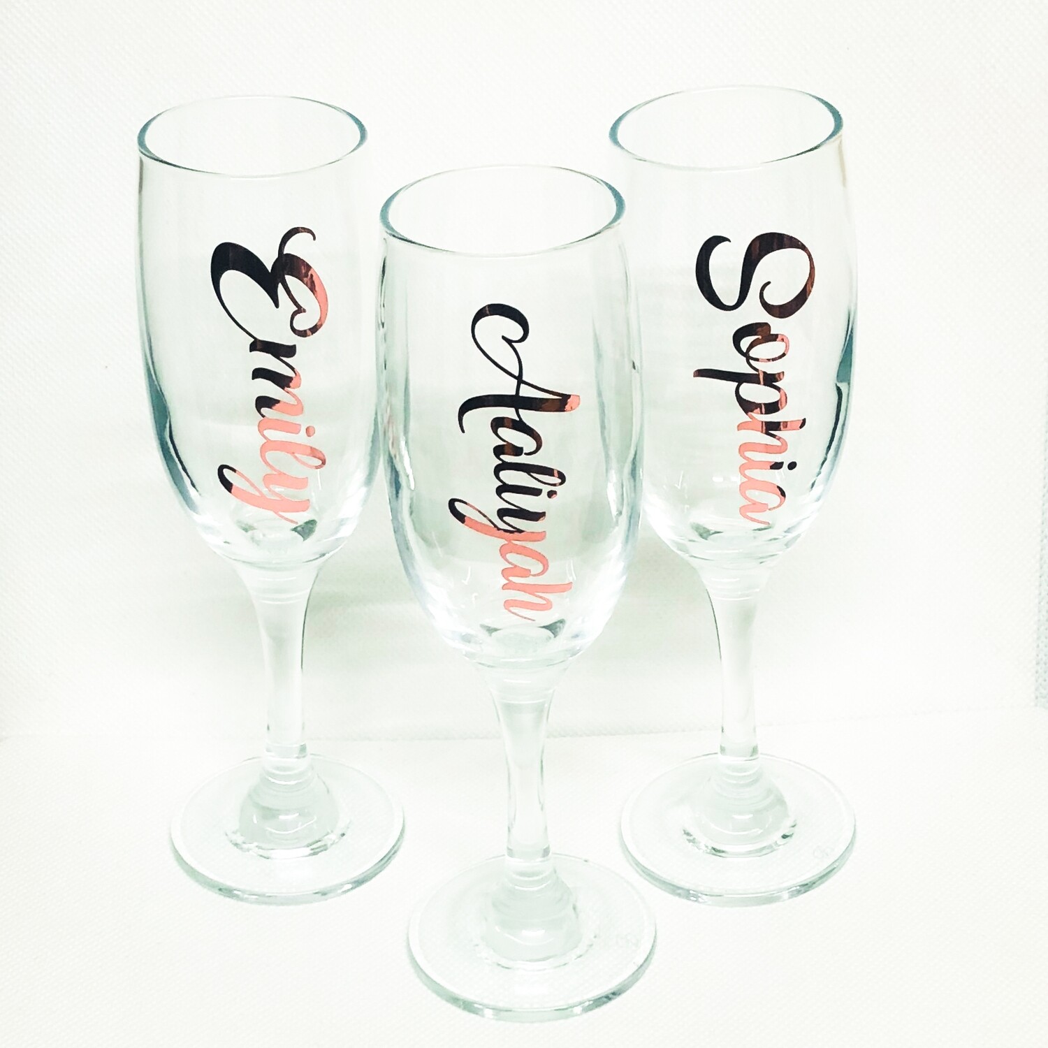 Champagne Flute - Personalised - Rose Gold