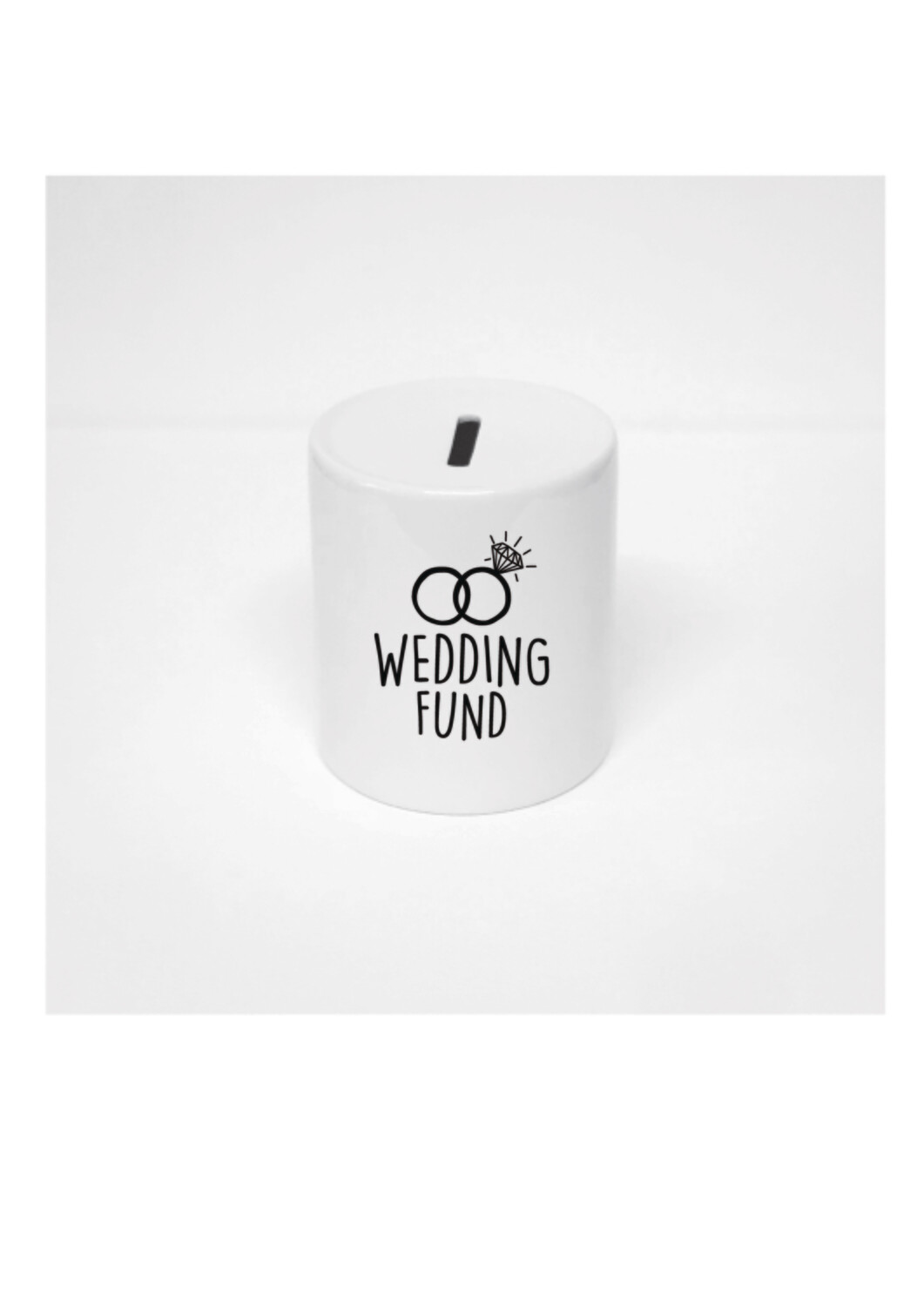 Ceramic Money Jar - Wedding Fund