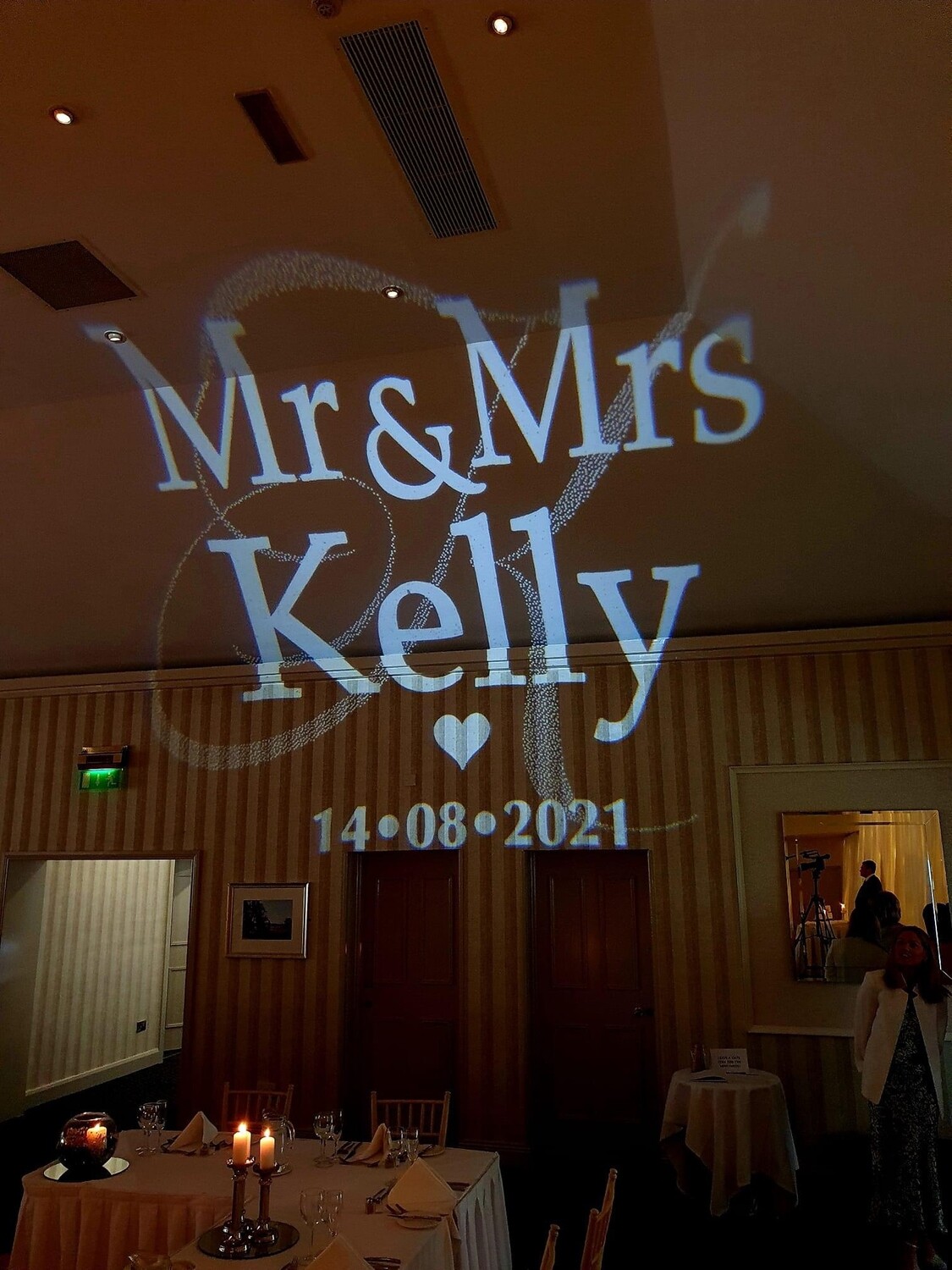 Mr &amp; Mrs Monogram Projection