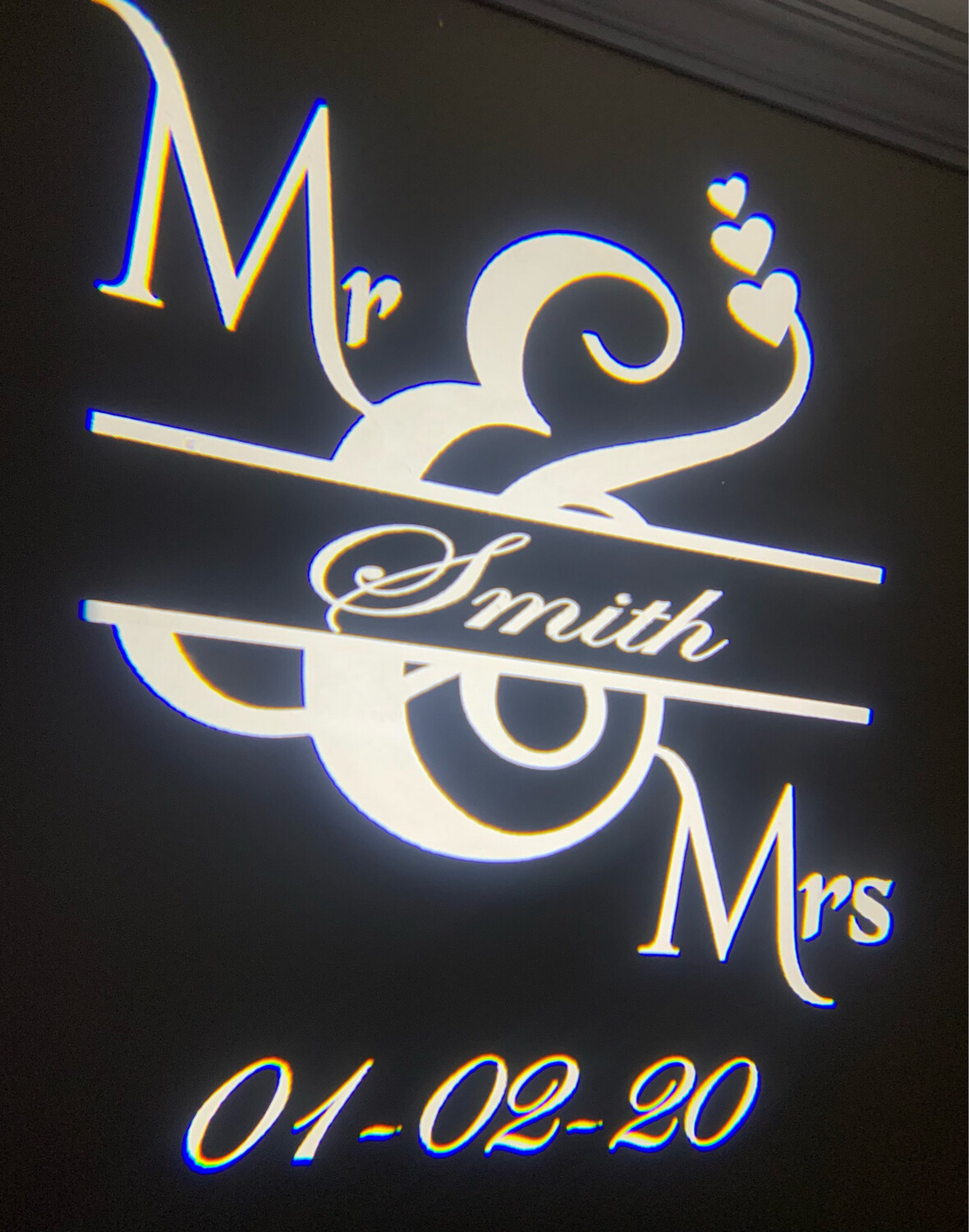 Mr &amp; Mrs Monogram Projection
