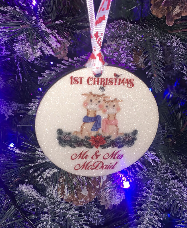 1st Christmas As Mr &amp; Mrs - Sparkle Effect