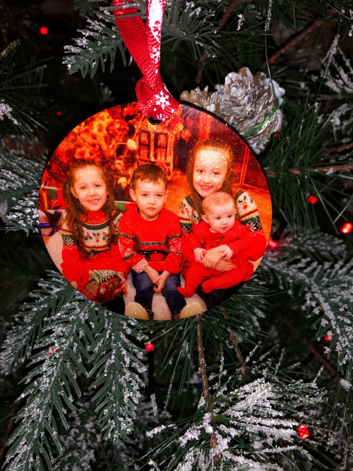 Personalised Tree Decoration - Sparkle Effect