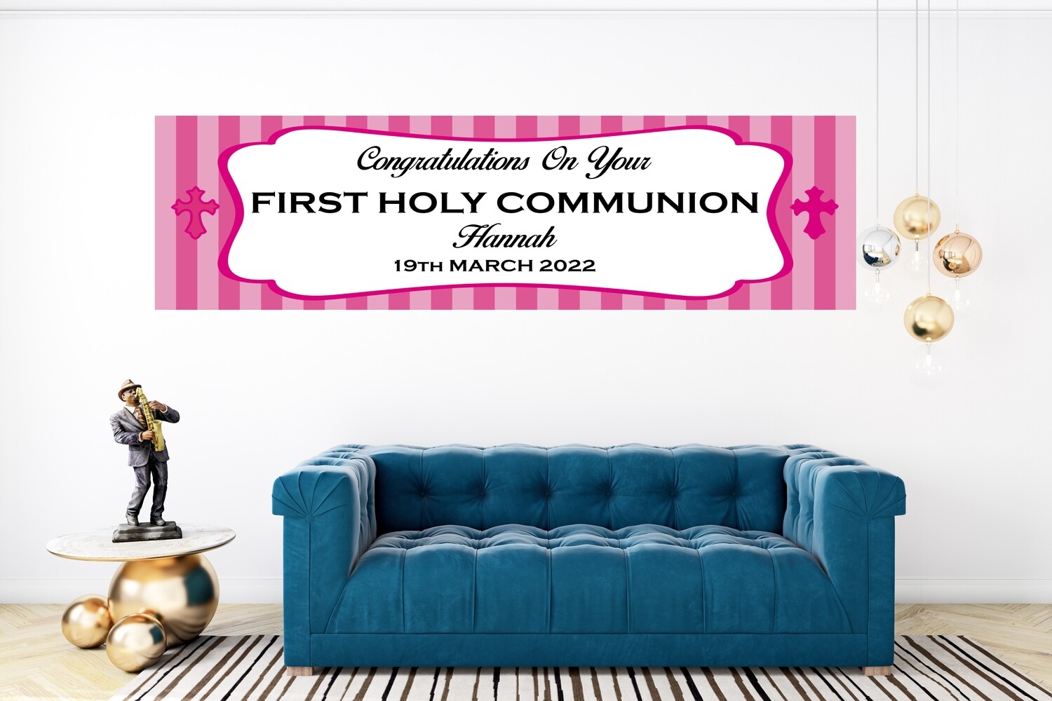 First Holy Communion Banner - Personalised HUGE