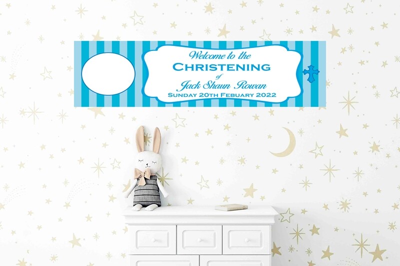 Christening Banner - Personalised - HUGE