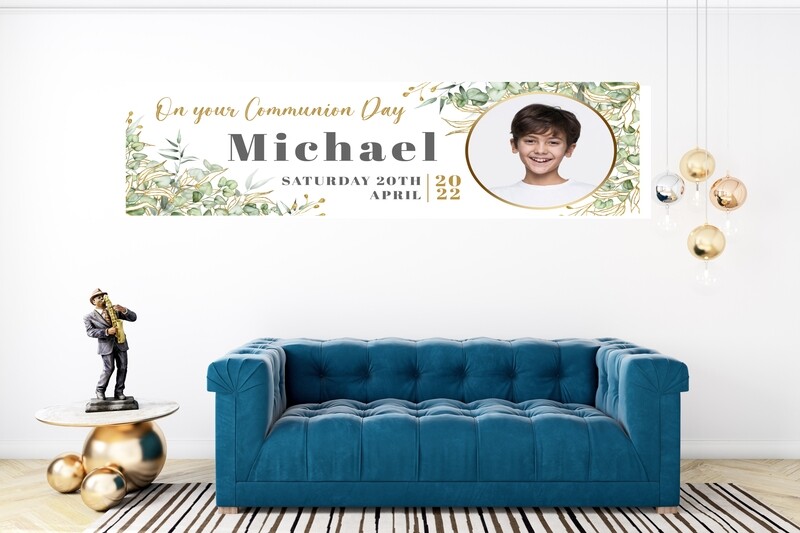 First Holy Communion Banner - Personalised HUGE