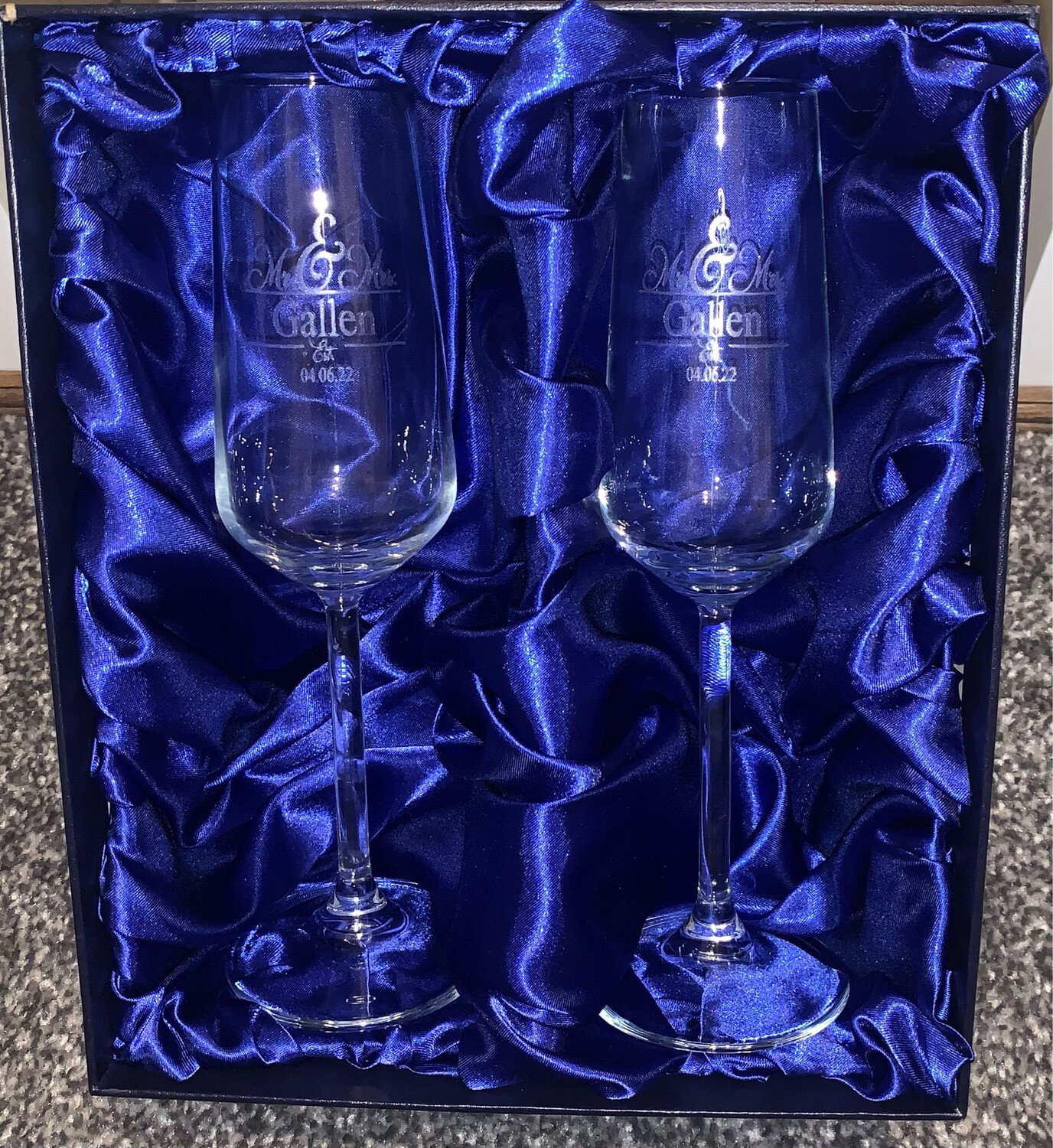 Champagne Flutes Gift Boxed