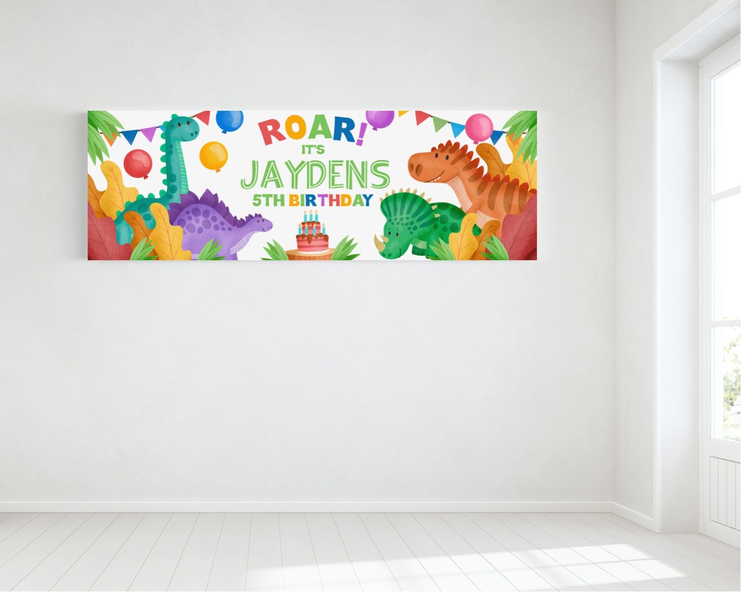 Dinosaur - Personalised Banner - HUGE