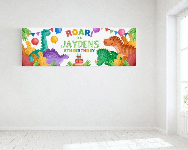 Dinosaur - Personalised Banner - HUGE