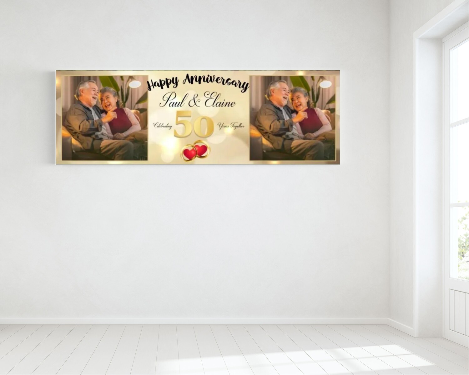 Anniversary Banner - Personalised - HUGE