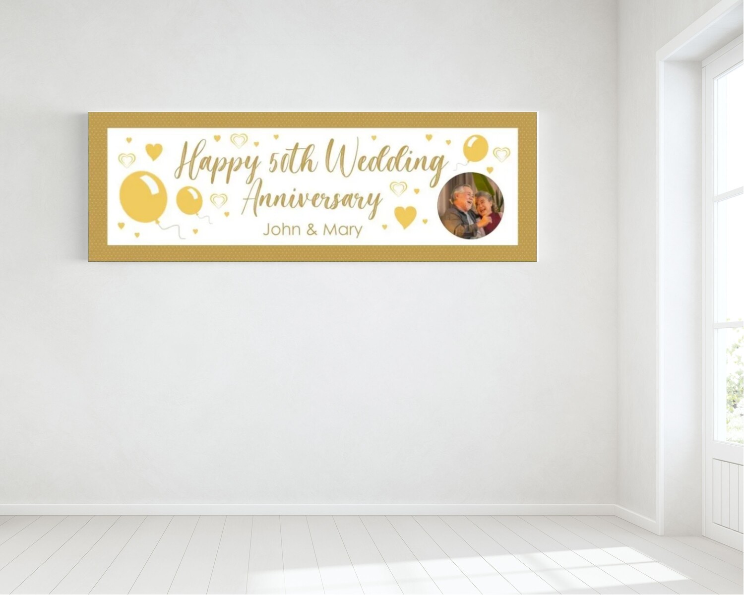 Anniversary Banner - Personalised - HUGE