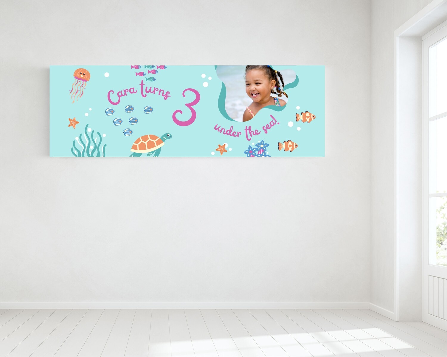 Tropical Birthday Banner - HUGE