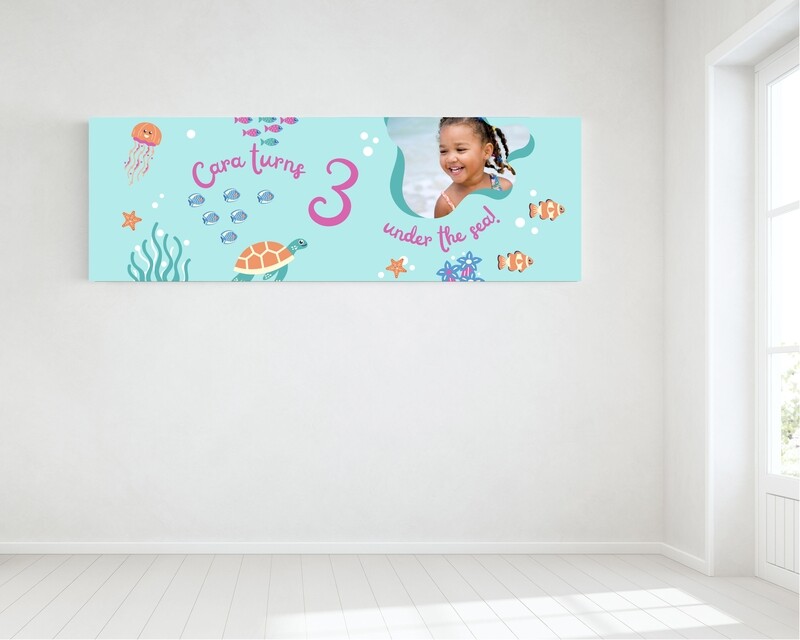 Tropical Birthday Banner - HUGE