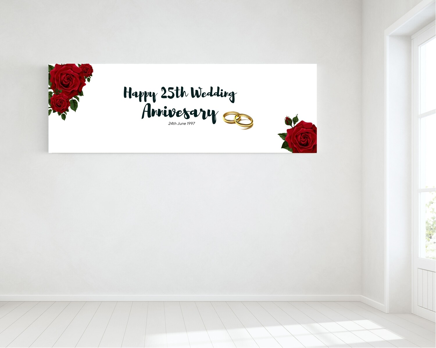 Anniversary Banner - Personalised - HUGE