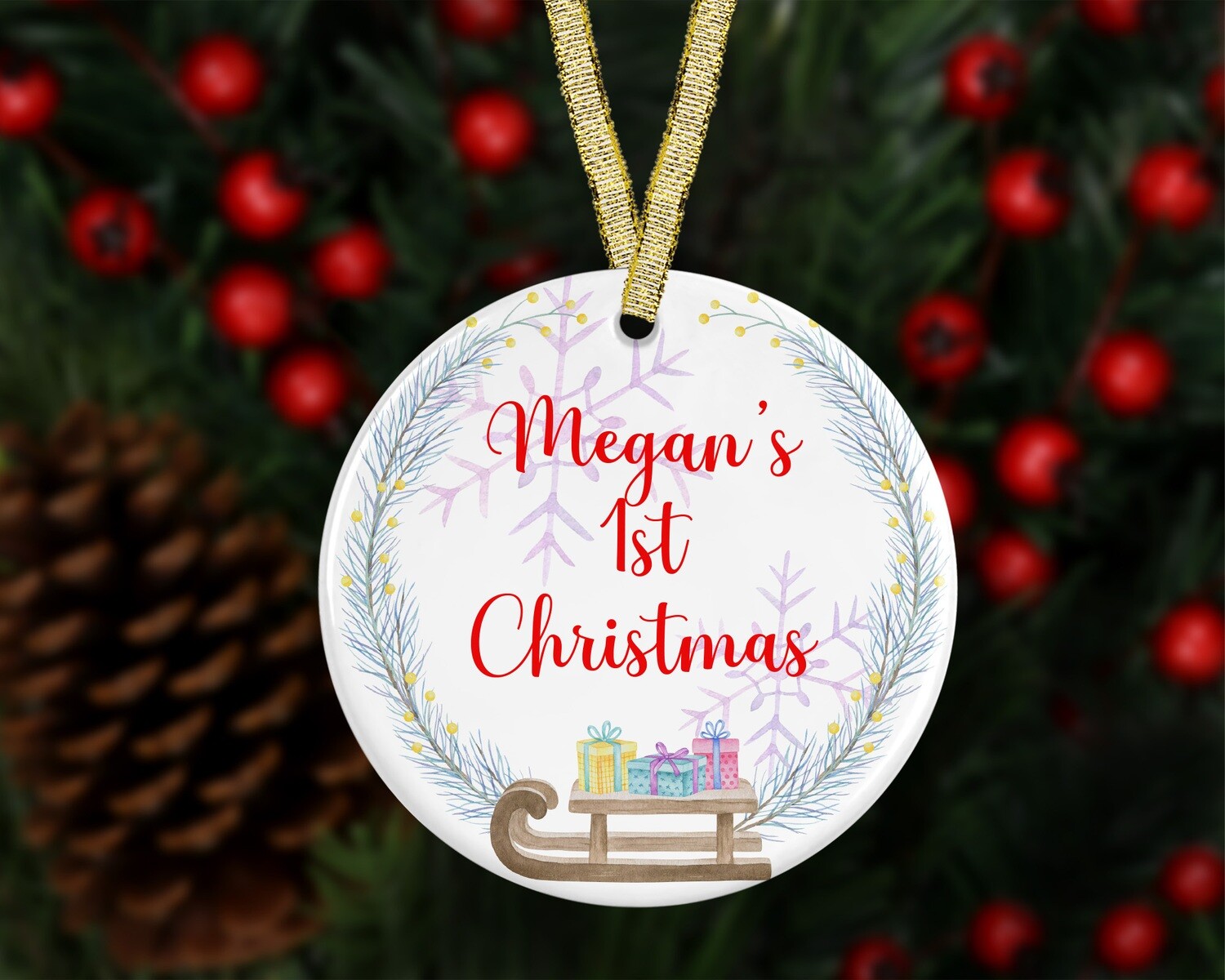First Christmas - Ceramic Tree Decoration