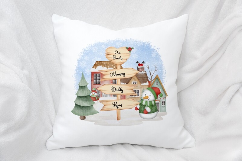 ​Family Snowman Cushion