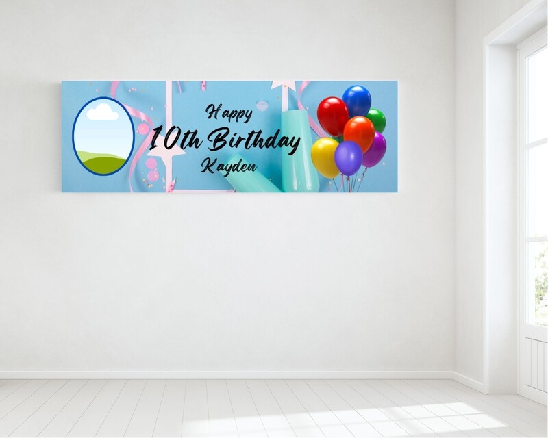 Photo Birthday Banner - HUGE