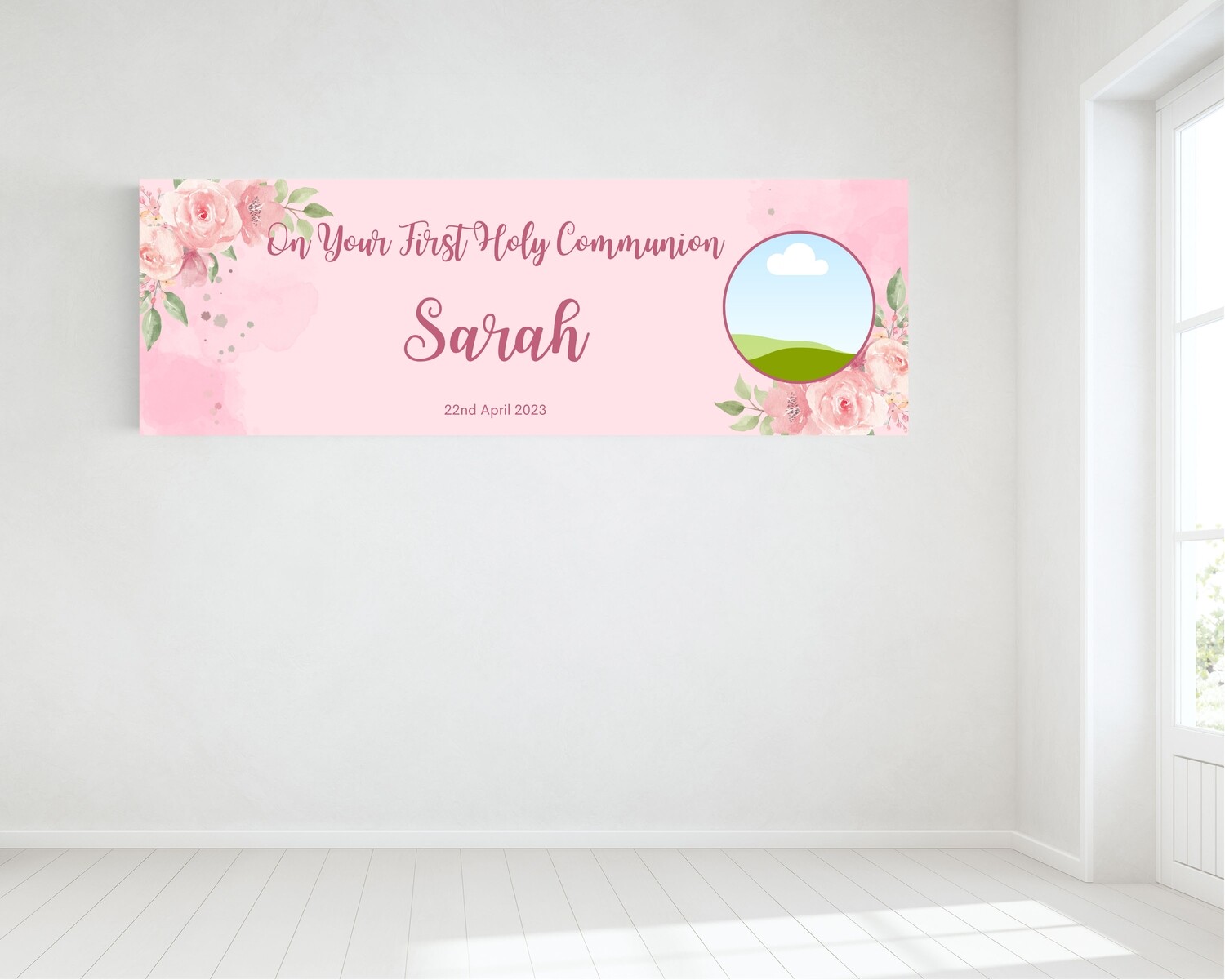 First Holy Communion Banner - Personalised with Photo