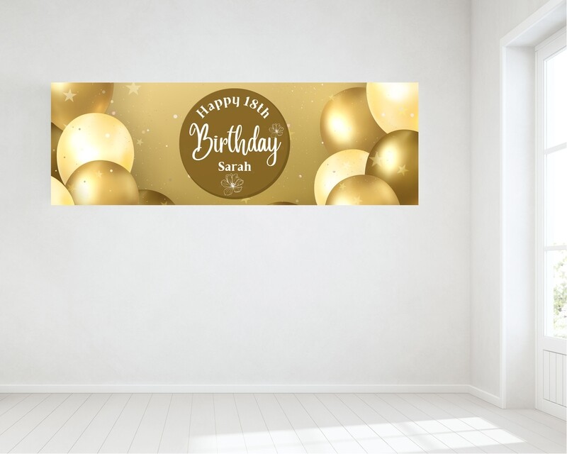 Birthday Banner - Personalised - HUGE