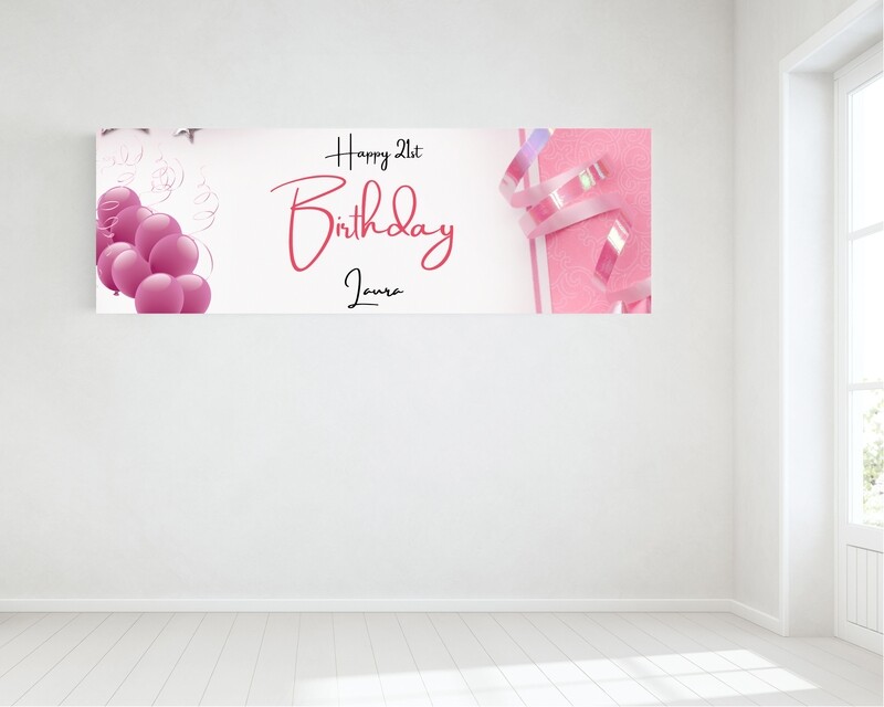 Birthday Banner - Personalised - HUGE