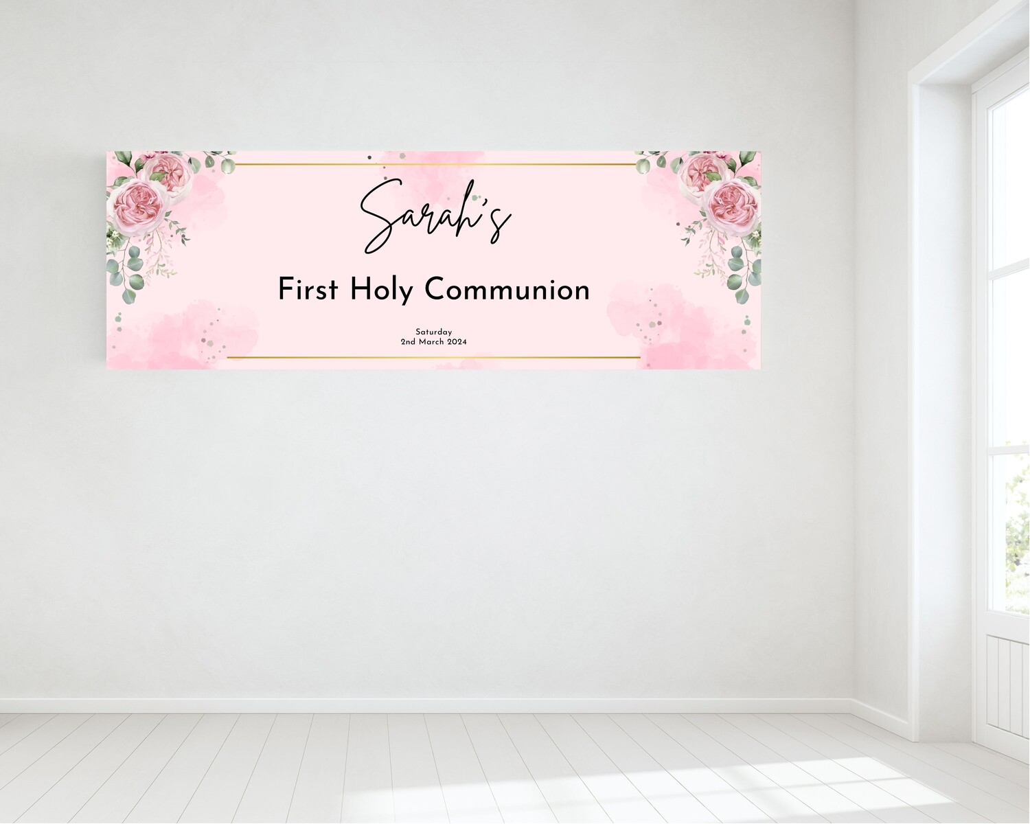 First Holy Communion Banner - Personalised HUGE