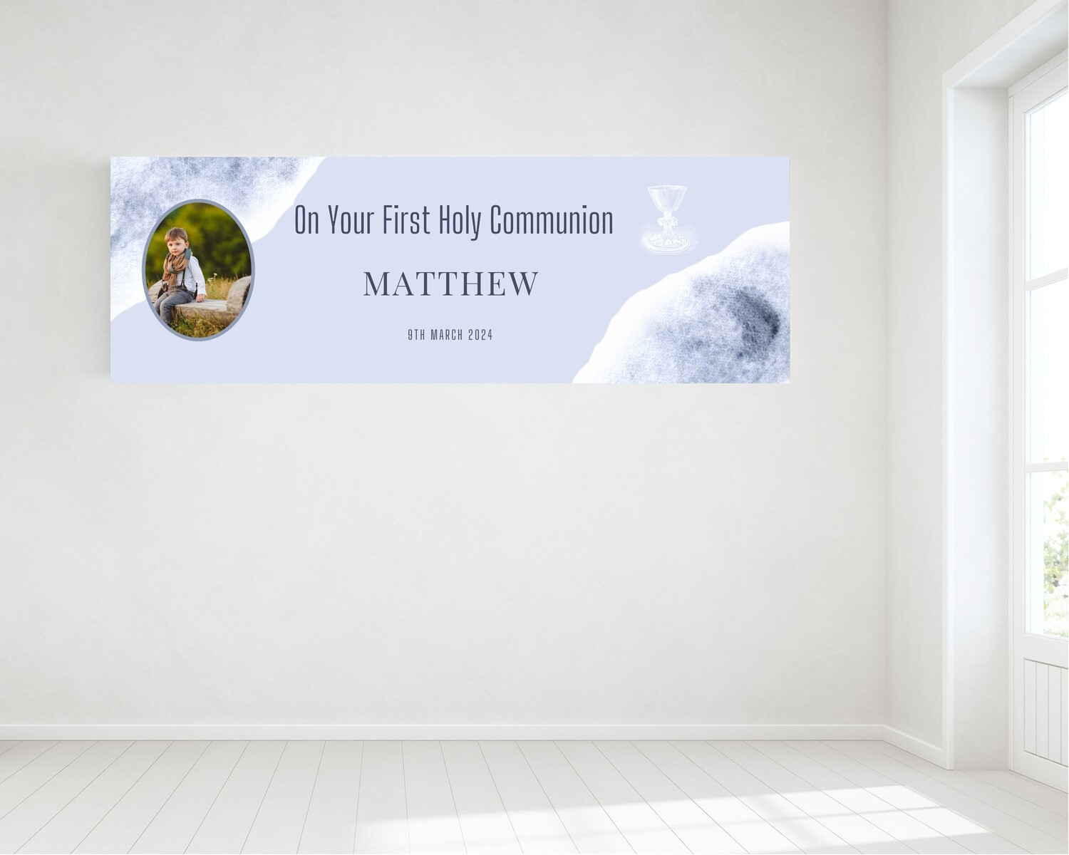 First Holy Communion Banner - Personalised with Photo