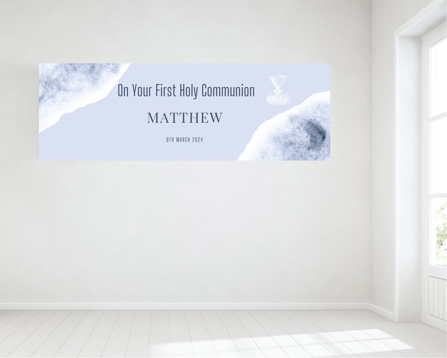 First Holy Communion Banner - Personalised HUGE