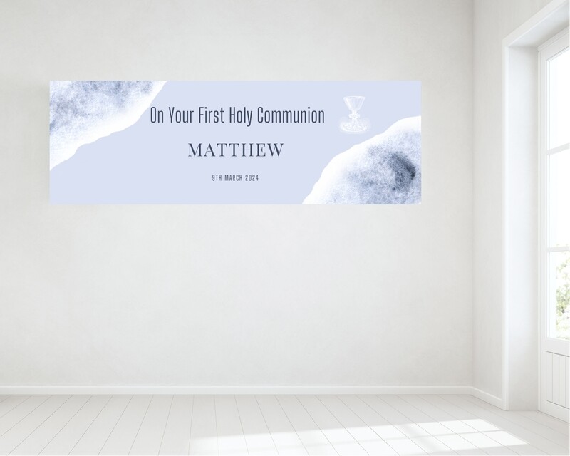 First Holy Communion Banner - Personalised HUGE