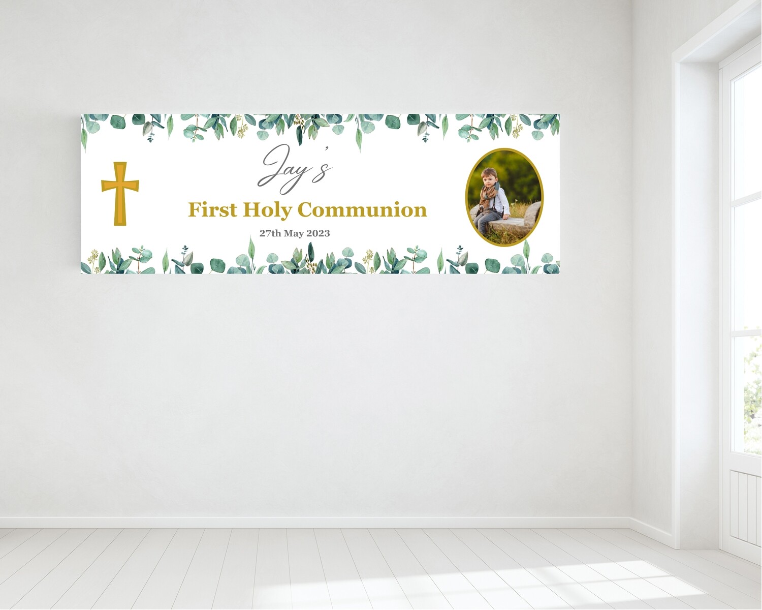 First Holy Communion Banner - Personalised with Photo