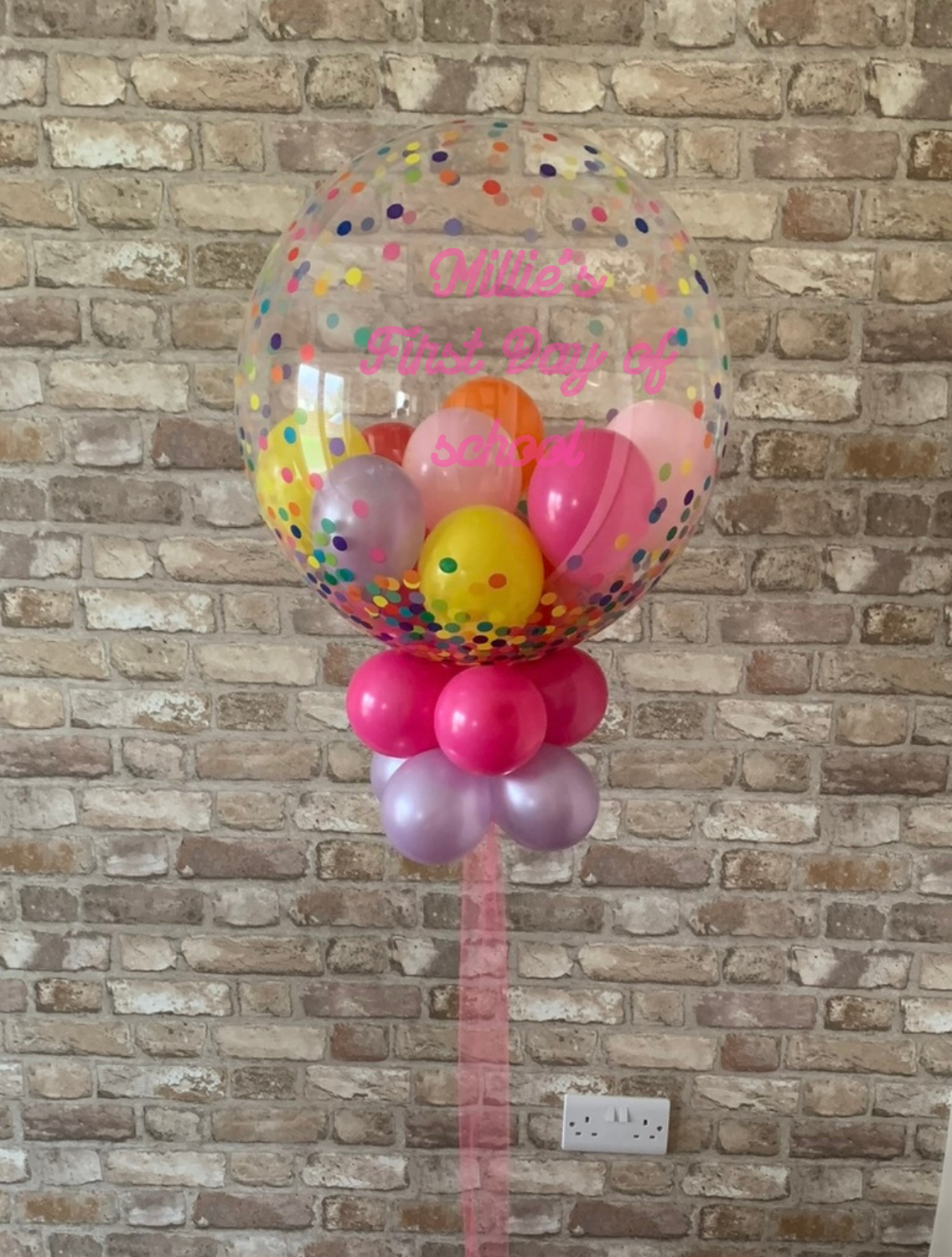 First Day Of School - Personalised Confetti Balloon