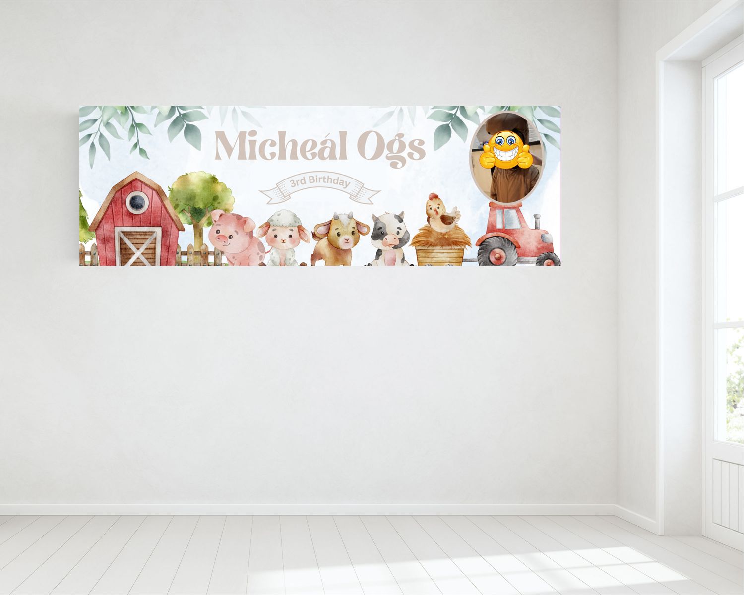 Farm Banner, with one photo - HUGE