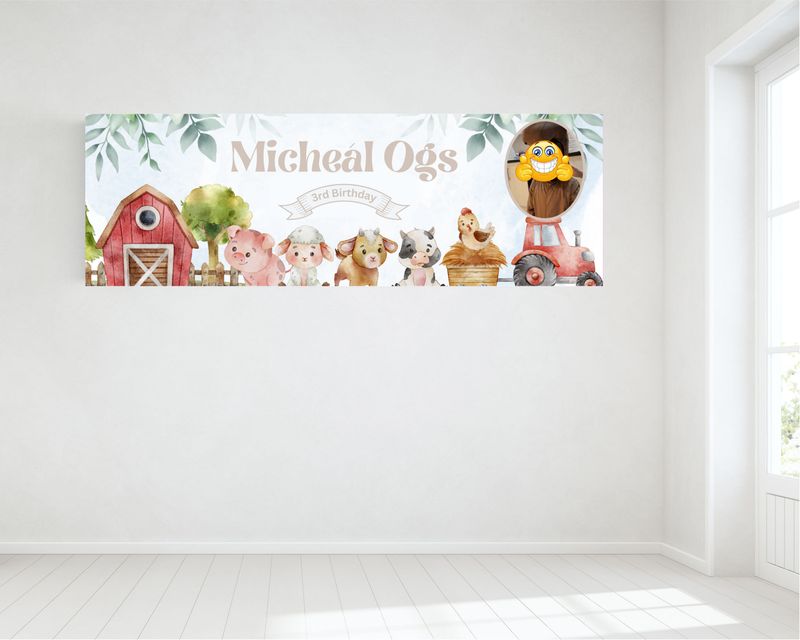 Farm Banner, with one photo - HUGE