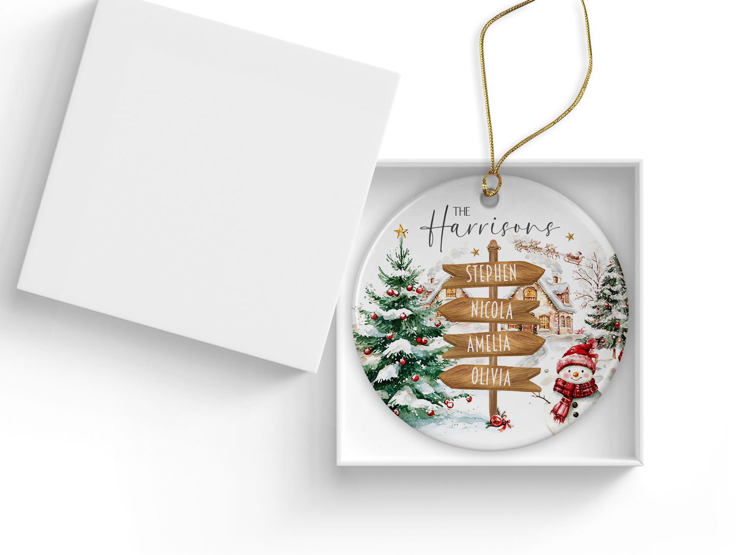 Family - Personalised Ceramic Tree Decoration