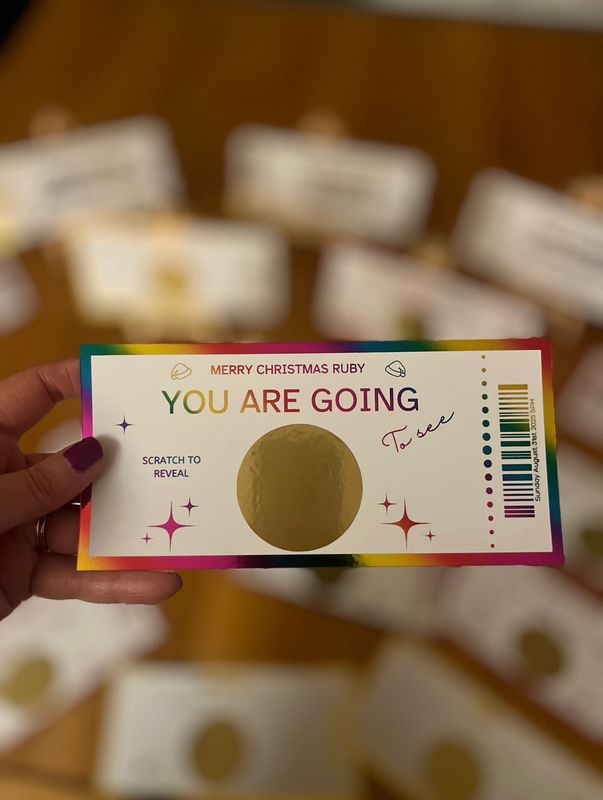 Novelty Ticket - Scratch To Reveal