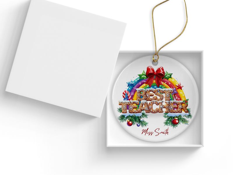 Best Teacher - Ceramic Tree Decoration