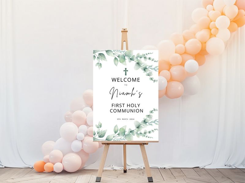 First Holy Communion Welcome Sign
